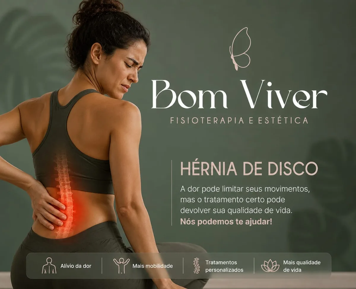 Ilustração sobre hérnia de disco e tratamento da coluna